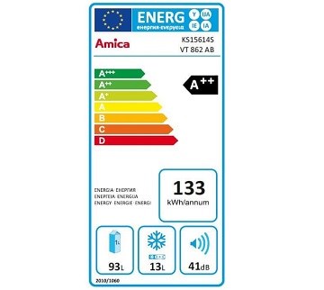 Amica VT 862 AB nízká spotřeba energie